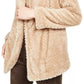 Calvin Klein Jaqueta Cardigan Feminina Chevron Stitch Bege Tamanho Extra Grande
