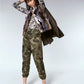 Calça jogger camuflada infantil Almost Famous, verde, tamanho X-S