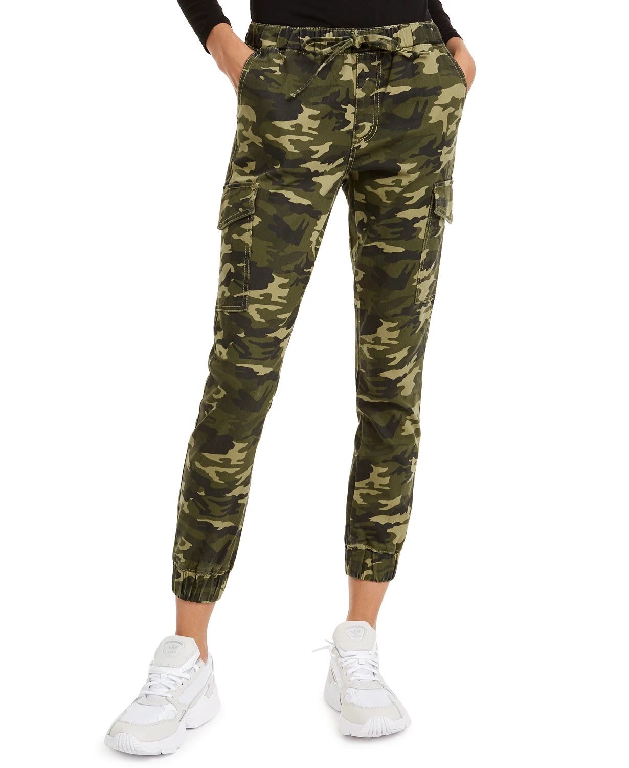 Calça jogger camuflada infantil Almost Famous, verde, tamanho X-S