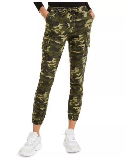 Calça jogger camuflada infantil Almost Famous, verde, tamanho X-S