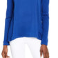 Michael Kors Top Feminino Mixed Media Regular Azul Tamanho X-S