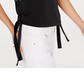 Michael Kors Feminino 0071 Preto Grommet Lateral Sem Mangas Casual Top Preto Tamanho Grande