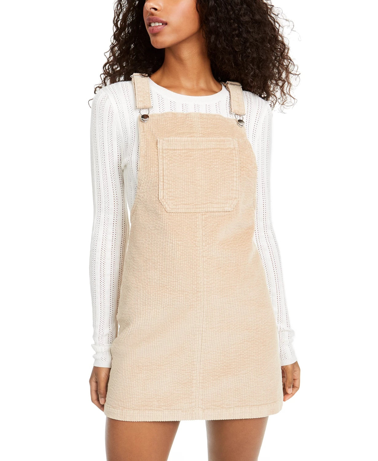 Saia de veludo cotelê Tinseltown Juniors marrom tamanho extragrande