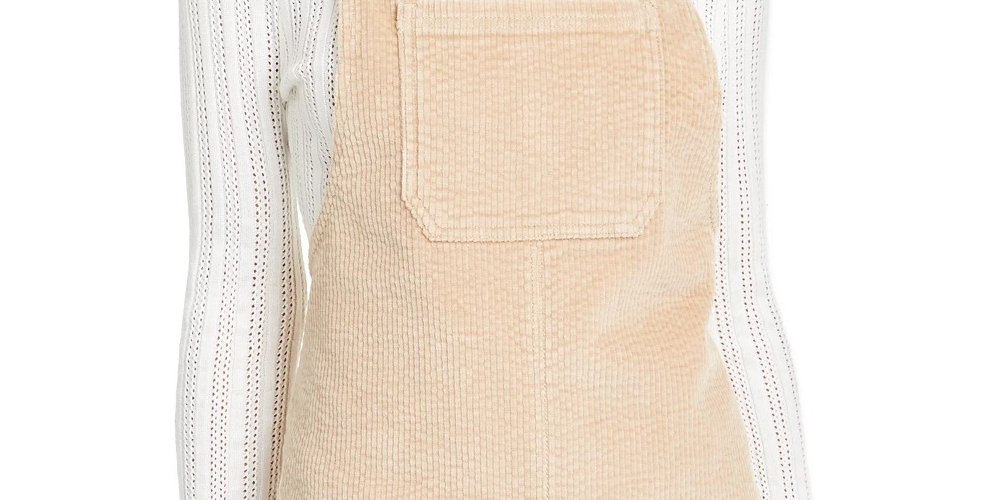 Saia de veludo cotelê Tinseltown Juniors marrom tamanho extragrande