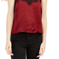 Camisola com acabamento em renda Love Fire Junior, vermelha, tamanho médio