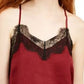 Camisola com acabamento em renda Love Fire Junior, vermelha, tamanho médio
