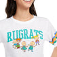Camiseta estampada Rugrats Juniors Freeze 24-7, branca, tamanho médio