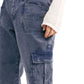 Calça cargo feminina Platoon da Free People, azul marinho, tamanho pequeno