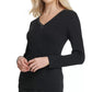 Suéter feminino DKNY com fios metálicos e detalhes embelezados, preto, tamanho extra pequeno