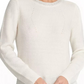 Suéter DKNY Feminino Embelezado Branco Tamanho Grande