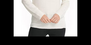 Suéter DKNY Feminino Embelezado Branco Tamanho Grande