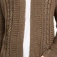 Cardigan longo com ilhós Pink Rose Juniors, verde, tamanho médio