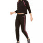 Calvin Klein Moletom com capuz feminino Performance Logo, preto, tamanho grande