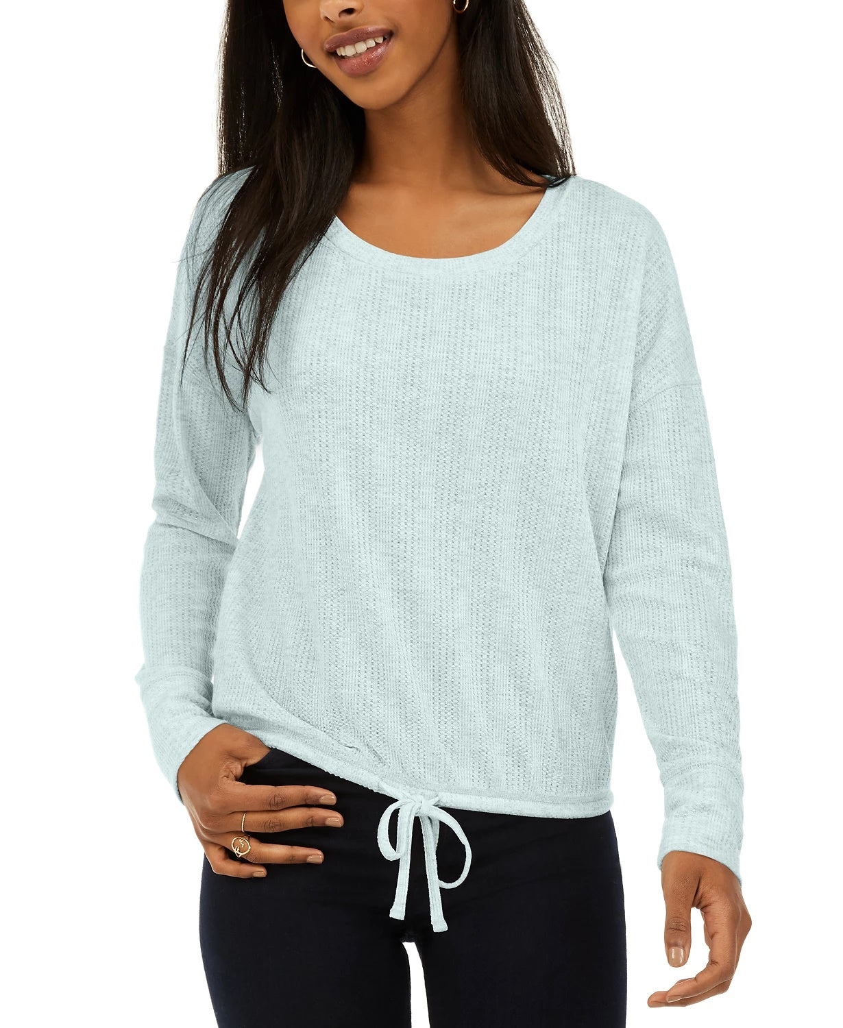 Blusa com cordão para bebês Pink Rose Junior, tamanho P, azul