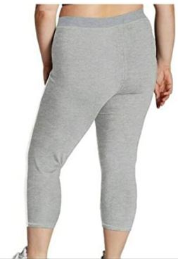 Calça de aquecimento Champion Heritage Warm Up feminina, cinza, tamanho 2X