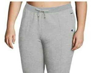 Calça de aquecimento Champion Heritage Warm Up feminina, cinza, tamanho 2X