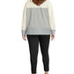 Moletom Heritage Herringbone Plus Size Feminino Champion Cinza Médio Tamanho 1X