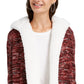 Cardigan Crave Fame Juniors Sherpa Trim Lt/Pas Roxo Tamanho Médio