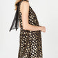 Vestido trapézio de bolinhas Robbie Bee feminino, preto, tamanho 10, pequeno