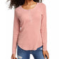 Blusa Henley Térmica Burnout Juniors Ultra Flirt Roxa Tamanho X-S