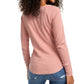 Blusa Henley Térmica Burnout Juniors Ultra Flirt Roxa Tamanho X-S