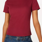 Camiseta infantil Ultra Flirt Junior's Crewneck, vermelha escura, tamanho grande
