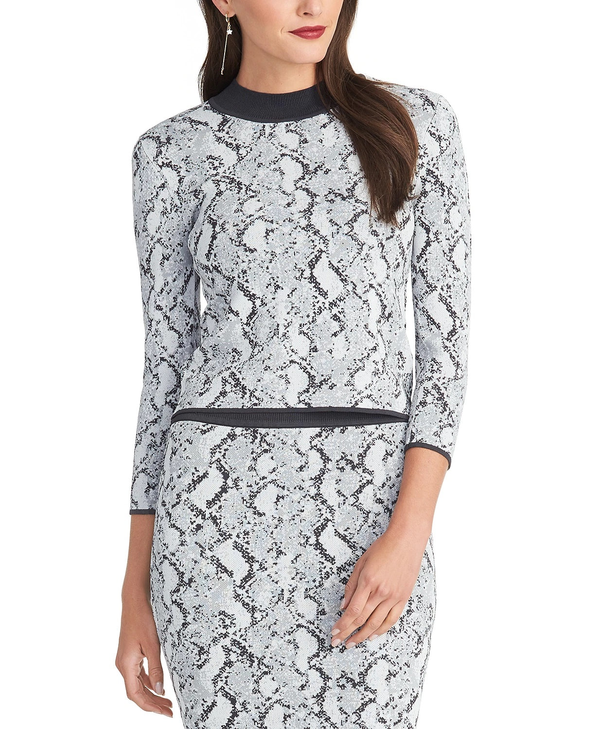 Blusa Lindey Feminina Rachel Rachel Roy Cinza Tamanho XX-G