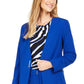 Calvin Klein Blazer Feminino Sem Gola, Azul, Tamanho 12