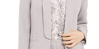 Calvin Klein Parker Twill Blazer Feminino Cinza Tamanho 10