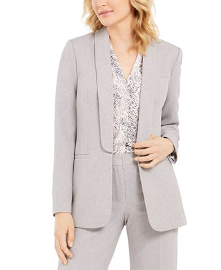 Calvin Klein Parker Twill Blazer Feminino Cinza Tamanho 2