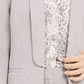 Calvin Klein Parker Twill Blazer Feminino Cinza Tamanho 2