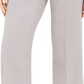 Calça curta de sarja Calvin Klein feminina com bolso e zíper, cinza, tamanho 6