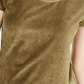 Blusa de veludo cotelê Crave Fame Juniors, verde, tamanho pequeno