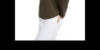 Blusa canelada Crave Fame Juniors Cozy Twist-Back, verde, tamanho médio