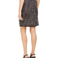 Calvin Klein Saia Feminina Tweed Sobreposta Frontal Preta Tamanho 8 Petite