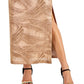 Vestido feminino bordado Connected dourado tamanho 8 pequeno