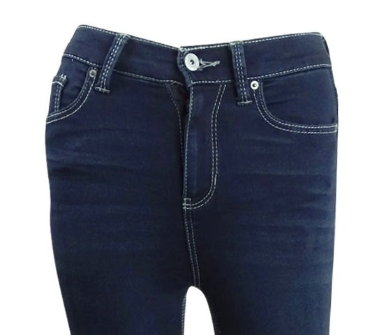 Calça Jegging Vanilla Star Juniors de Cintura Alta Azul Tamanho 0