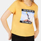 Camiseta Cell Signal do Rei Leão da Disney Junior, tamanho P, amarela