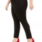 Calça feminina plus size slim fit Tommy Hilfiger preta tamanho 3X