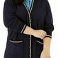 Cardigan listrado feminino Tommy Hilfiger azul-marinho tamanho 1X