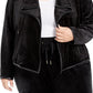 Jaqueta Calvin Klein Feminina com Acabamento Contrastado, Preta, Tamanho 1X