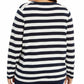 Suéter feminino Tommy Hilfiger Plus Size com logo listrado Ivy, azul, tamanho 2X