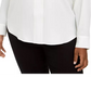 Blusa Calvin Klein Feminina Gola V Branca Tamanho 3X