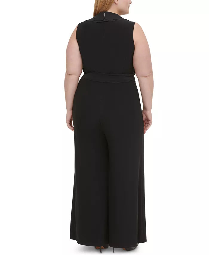 Macacão Tommy Hilfiger Feminino Tamanho 18W Preto com Babados