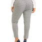 Calça Jeans Calvin Klein Plus Size Feminina com Cinto e Estampa de Janela, Perna Fina, Cinza, Tamanho 20W