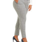 Calça Jeans Calvin Klein Plus Size Feminina com Cinto e Estampa de Janela, Perna Fina, Cinza, Tamanho 20W