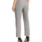 Calça xadrez DKNY Petite Belted Essex Ankle Plaid Feminina Cinza Tamanho 0,6