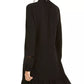 Vestido Be Bop Junior com mangas bufantes e babados, preto, tamanho pequeno
