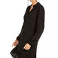 Vestido Be Bop Junior com mangas bufantes e babados, preto, tamanho pequeno