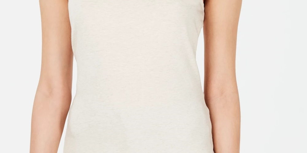 Camisola ajustável feminina Maison Jules bege tamanho XX-G